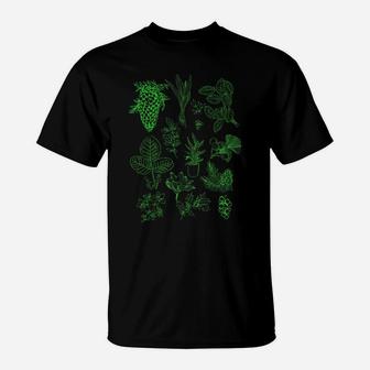 Inspired Beautiful Flower Botanical Floral Chart T-Shirt | Crazezy DE