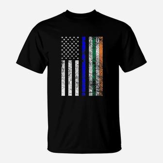 Irish American Flag T-Shirt | Crazezy