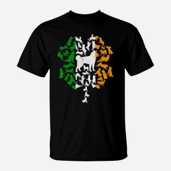 Irish Flag St Patrick's Day Shiba Inu Shamrock T-Shirt - Monsterry