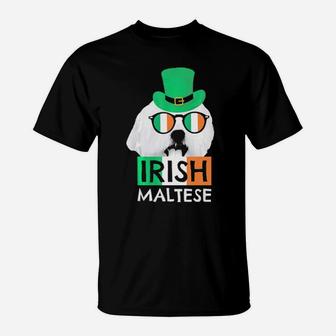 Irish Maltese St Patricks Day For Dog Lovers T-Shirt - Monsterry UK