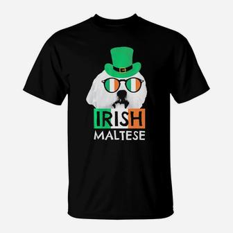 Irish Maltese St Patricks Day For Dog Lovers T-Shirt - Monsterry