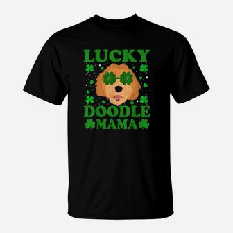 Irish Shamrock Lucky Doodle Mama T-Shirt - Monsterry