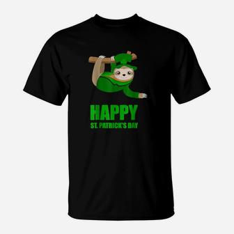 Irish Sloth Happy St Patricks Day Ireland T-Shirt - Monsterry DE