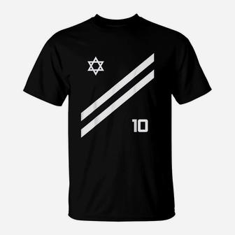Israel National Jersey Style Sports Flag Israeli Men Women T-Shirt | Crazezy UK