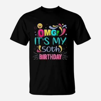 It Is My 50Th Birthday 50 Years Old Birthday T-Shirt | Crazezy