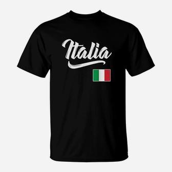 Italia Italian Flag Italy Italiano Heritage Gift T-Shirt | Crazezy AU