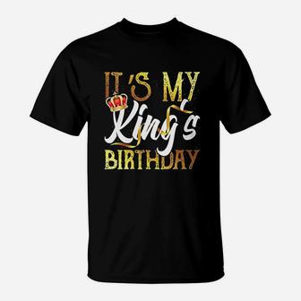 Its My Kings Birthday Queen Party Proud Wife Crown T-Shirt | Crazezy DE