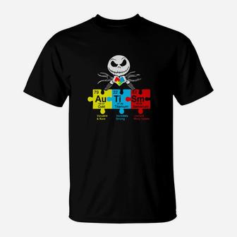 Jack Skeleton Autism T-Shirt - Monsterry