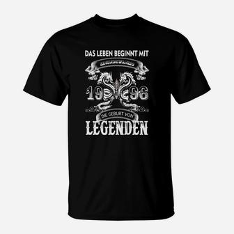 Jahrgang 1966 Legenden T-Shirt, Leben Beginnt mit 66 - Seseable