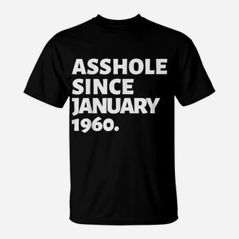 January 1960 Vintage Funny 60Th Birthday Gift Gag Gift T-Shirt | Crazezy