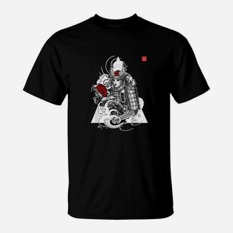 Japanese Samurai Geisha Girl Demon Hannya Aesthetic Gift T-Shirt | Crazezy UK