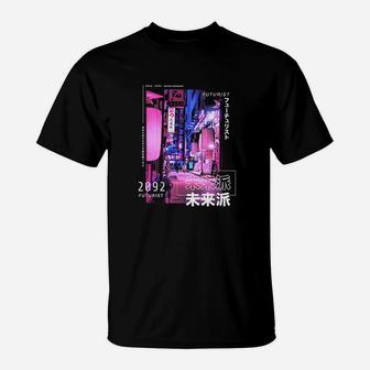 Japanese Street Cyberpunk Tokyo Streetwear Aesthetic Graphic T-Shirt | Crazezy