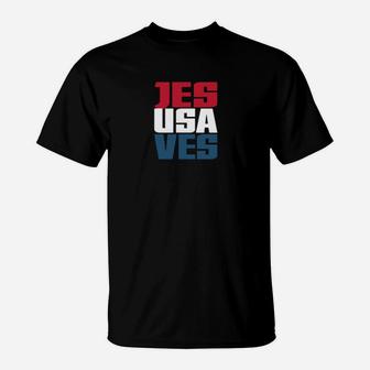 Jesus Saves Usa T-Shirt - Monsterry DE