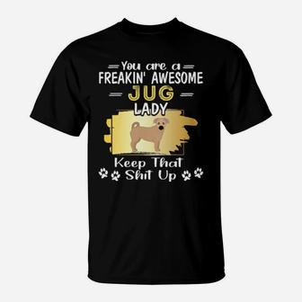 Jug Lady Is Freakin' Awesome T-Shirt - Monsterry UK