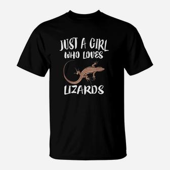 Just A Girl Who Loves Lizards T-Shirt | Crazezy DE