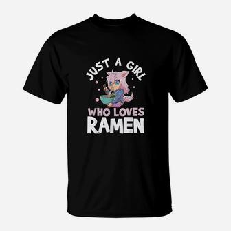 Just A Girl Who Loves Ramen T-Shirt - Thegiftio