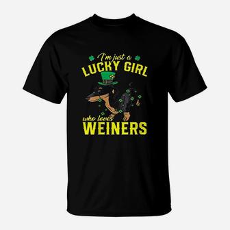 Just A Girl Who Loves Weiners Dog T-Shirt | Crazezy DE