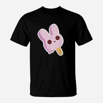 Kawaii Ice Cream Bunny Rabbit So Cute Pastel T-Shirt | Crazezy