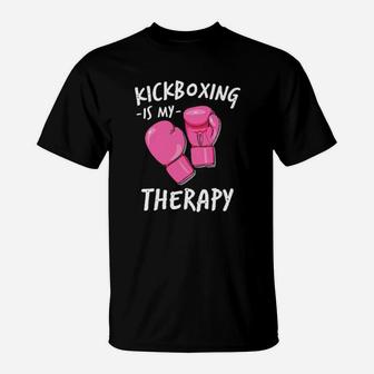 Kickboxing Is My Therapy T-Shirt - Monsterry DE