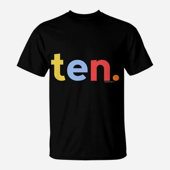 Kids 10Th Birthday Shirt For Boys 10 Ten | Age 10 Gift Ideas T-Shirt | Crazezy CA