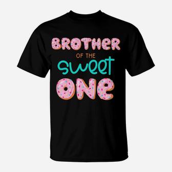 Kids Brother Of Sweet One First Birthday Matching Family Donut T-Shirt | Crazezy AU