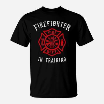 Kids Firefighter Shirt For Kids Cute Toddler Fire Fighter T-Shirt | Crazezy UK