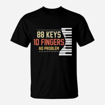 Kids Piano Keys Funny Musician Music 88 Keys T-Shirt - Thegiftio UK