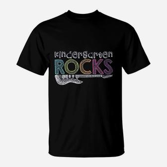 Kindergarten Rocks With Guitar T-Shirt | Crazezy