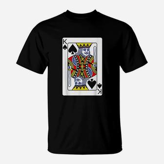 King Of Spades Playing Card T-Shirt | Crazezy CA