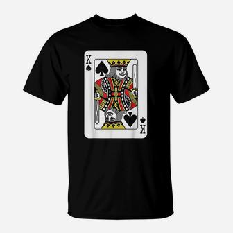 King Of The Spades Playing Card T-Shirt | Crazezy UK