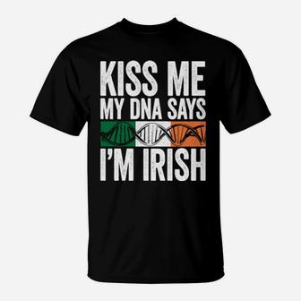 Kiss Me Green Saint Patricks Day St Pattys Irish Shamrock T-Shirt - Monsterry