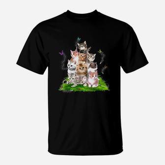 Kittens With Cats Cute Cat T-Shirt | Crazezy DE