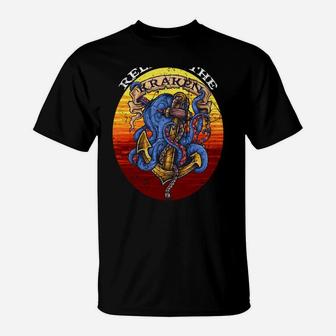 Kraken Sea Monster Vintage Release The Kraken Giant Kraken T-Shirt | Crazezy CA