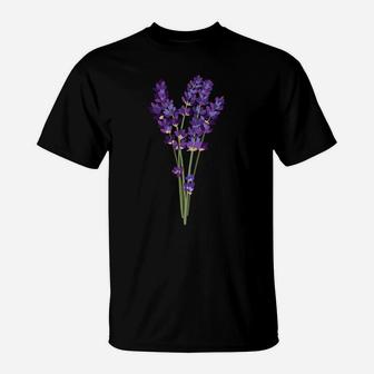 Lavender Purple Blue Flower Wildflower T-Shirt | Crazezy