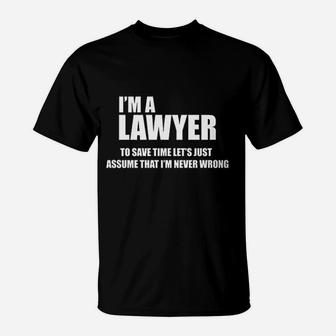 Lawyer Funny Lawyer Attorney T-Shirt - Thegiftio UK
