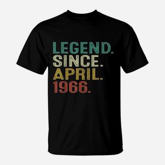 Legend Since April 1966 55Th Birthday T-Shirt | Crazezy