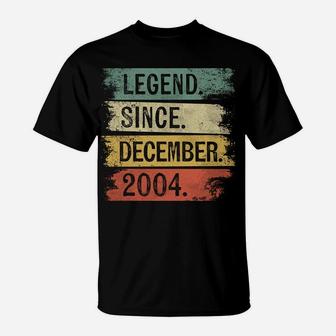 Legend Since December 2004 16 Year Old 16Th Birthday Gifts T-Shirt | Crazezy CA