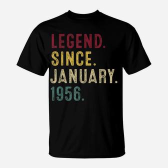 Legend Since January 1956 65Th Birthday Gift 65 Years Old T-Shirt | Crazezy CA