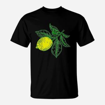 Lemon Fruit Retro Vintage T-Shirt | Crazezy DE