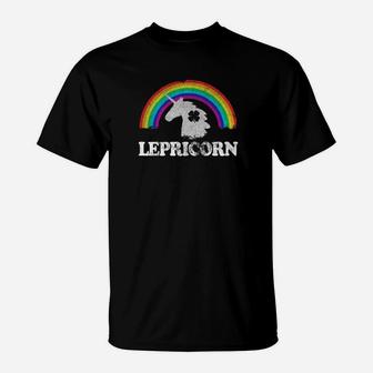 Lepricorn St Patricks Day Unicorn Leprechaun Funny T-Shirt - Thegiftio UK