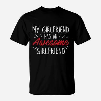 Lesbian Couple Funny Cute Valentines Day Gift T-Shirt | Crazezy AU