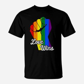 Lesbian Flag Rainbow Pride Win Valentines Day T-Shirt - Monsterry