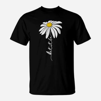 Let It Be Daisy Flower | Hippie Flower Gifts T-Shirt | Crazezy CA