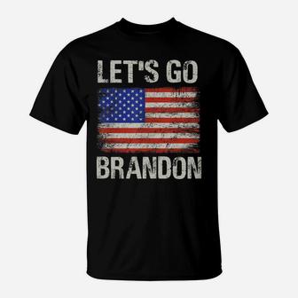 Let's Go Brandon Us Flag Funny T-Shirt | Crazezy DE