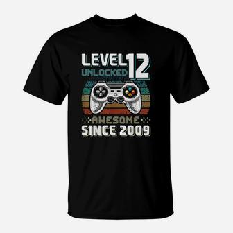 Level 12 Unlocked Awesome 2009 T-Shirt | Crazezy DE