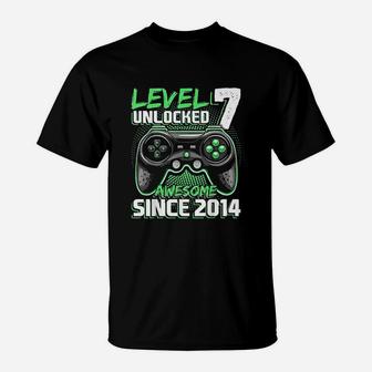 Level 7 Unlocked Awesome 2014 Video Game T-Shirt | Crazezy