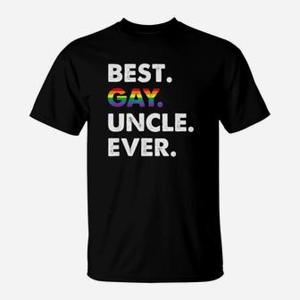 Lgbt Best Gay Uncle Ever T-Shirt - Monsterry