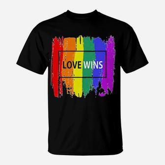 Lgbt Love Wins T-Shirt - Monsterry
