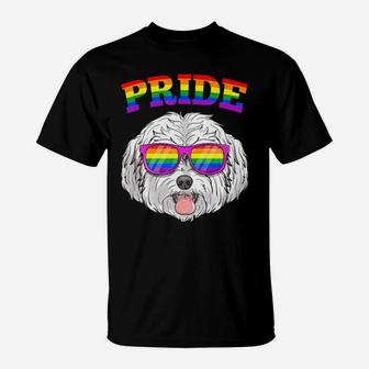 Lgbt Maltese Dog Gay Pride Rainbow Lgbtq Cute Gift T-Shirt - Monsterry AU