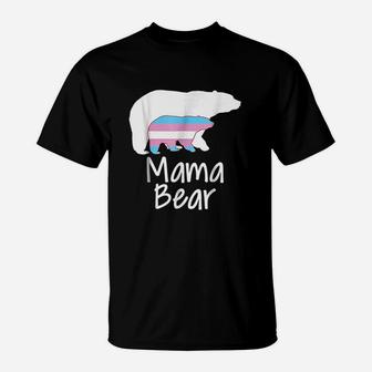 Lgbt Mom Mama Bear Mothers Transgender Pride Rainbow T-Shirt | Crazezy UK